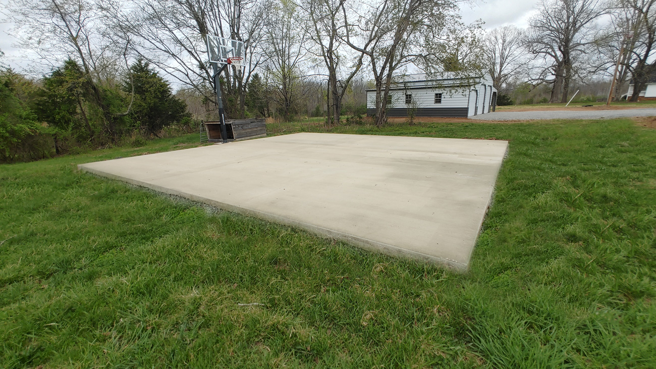 30' x 30' Slab for Basketball Court