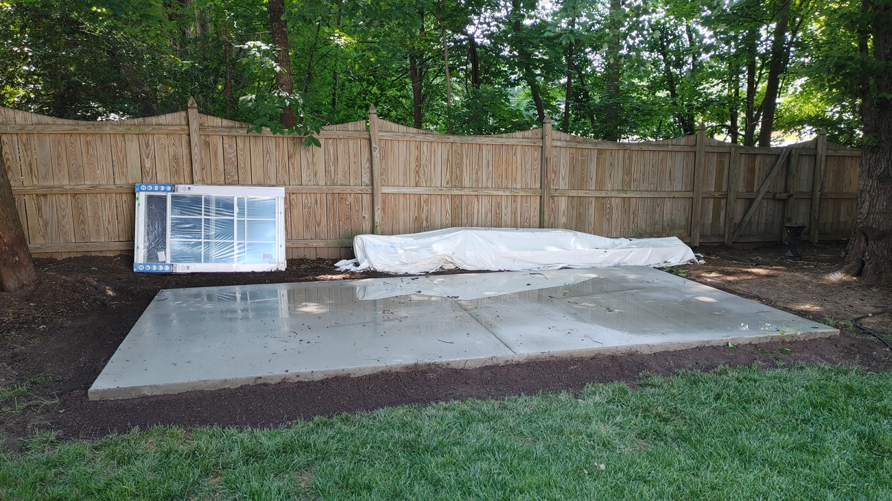 Shed Pad for custom build on site