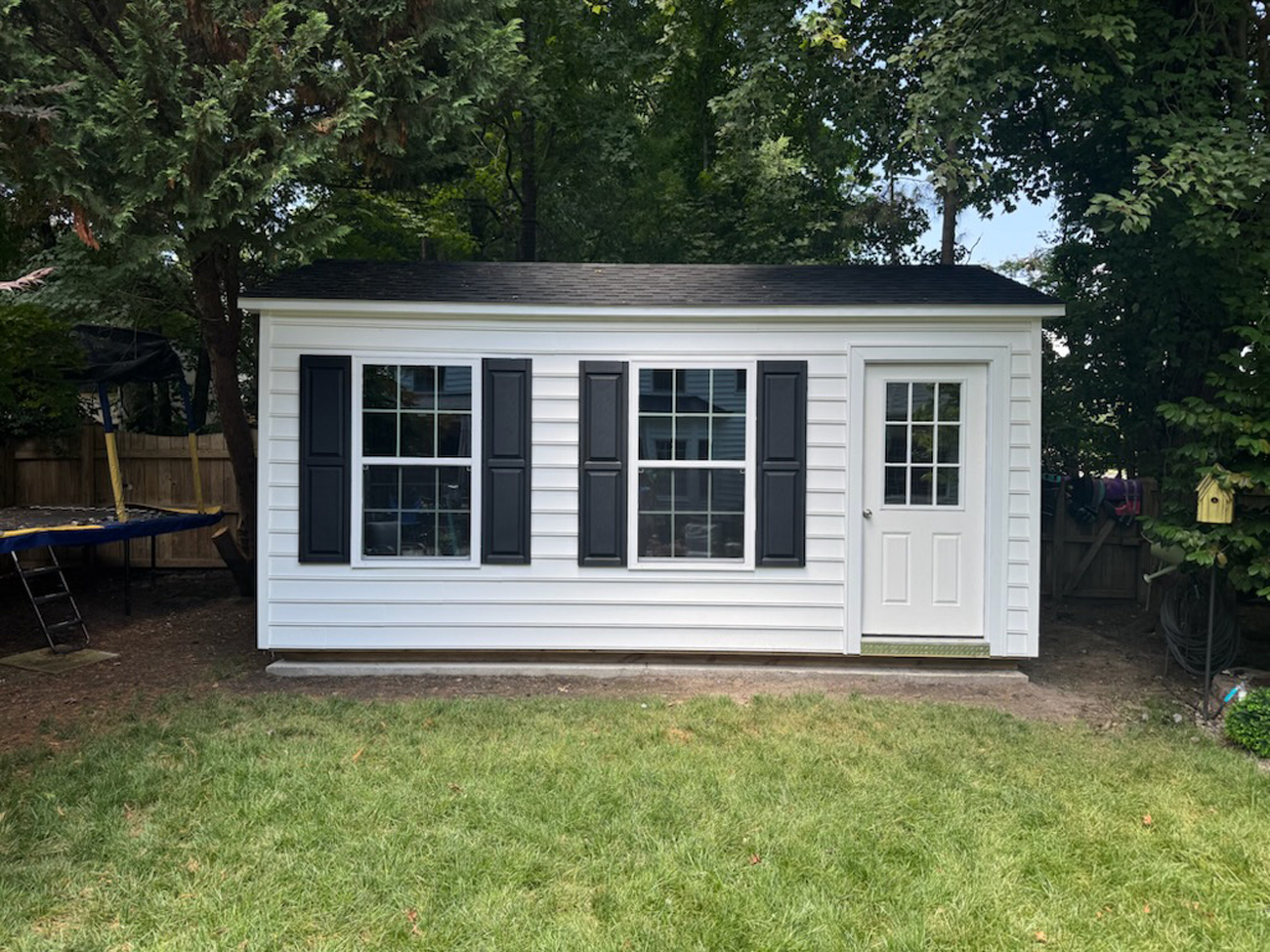 Shed pad for custom build on site shed