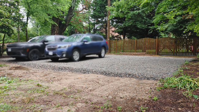 Alley Access Gravel Parking Pad by JT Contracting