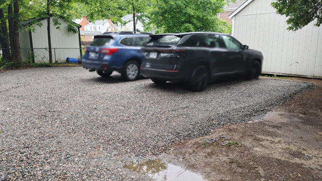 Alley Access Gravel Parking Pad by JT Contracting