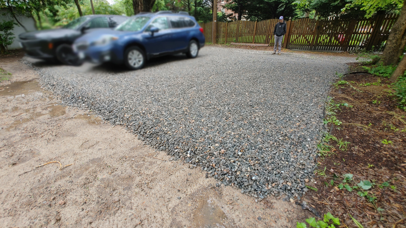 Alley Access Gravel Parking Pad by JT Contracting