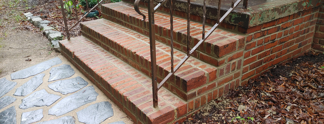 Front Entry Steps Full Repointing