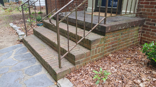 Front Entry Steps Full Repointing
