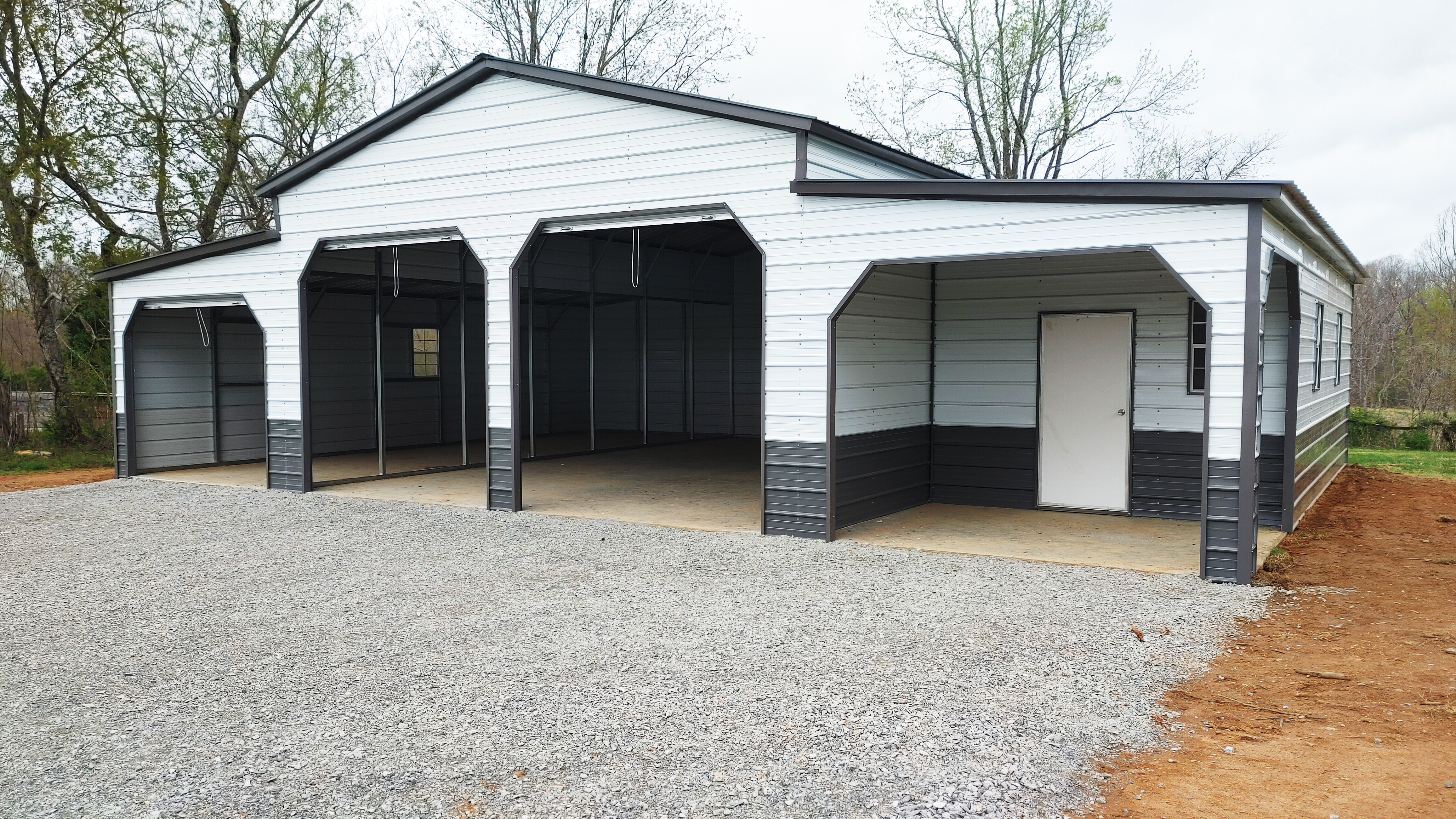 48' x 35' Traditional Barn Style Steel Garage